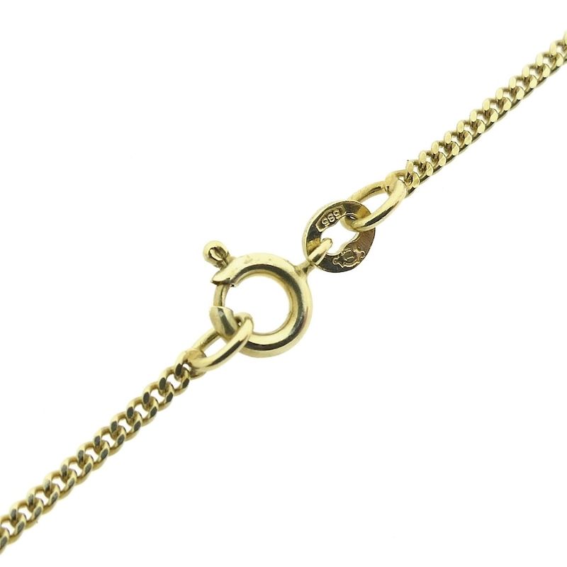 Image 4 of Gold gourmet link chain | 56 cm