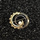 Image 10 of Two-tone gold brooch with pearl