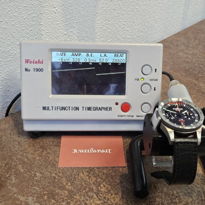 Image 17 of Fortis Flieger F-43 Bicompax F4240005; Automatic chronograph men's watch