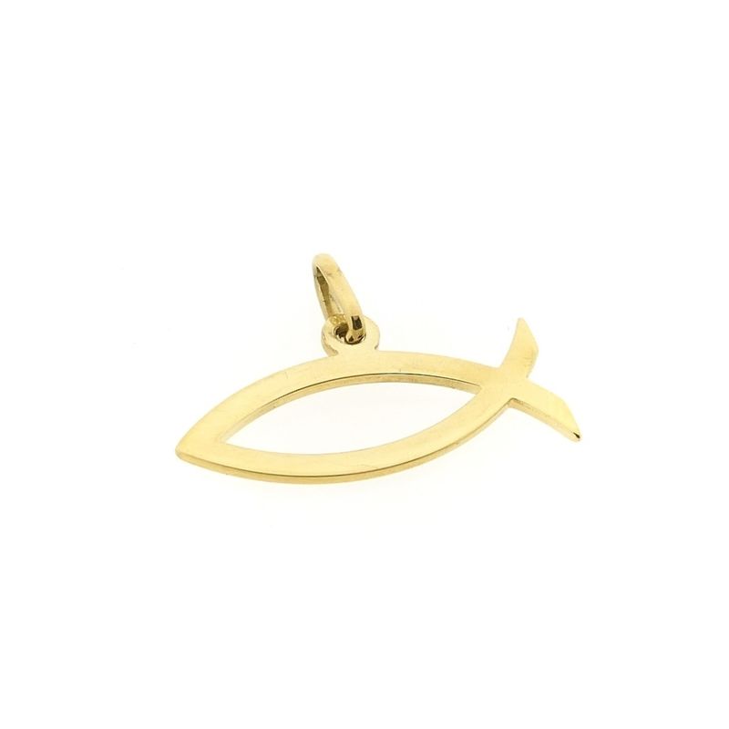 Image 4 of Gold pendant of an ichthus fish