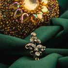 Image 2 of 18 kt gold/silver antique pendant with diamond | Approx. 0.025 ct.