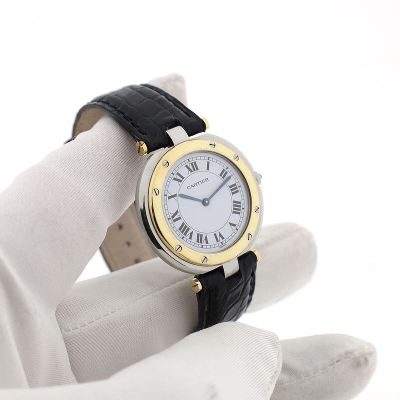 Image 8 of Cartier Santos Vendôme Ronde 8191; 18k gold/steel women's watch