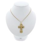 Image 3 of Gold antique pendant of a cross with corpus | INRI