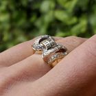 Image 9 of Gold ring with diamonds; 0.74 ct.