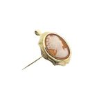 Image 4 of Gold brooch/pendant with cameo