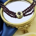 Image 2 of Antique glass bead necklace with gold clasp