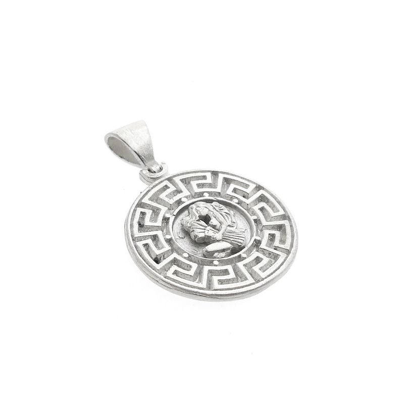 Image 2 of Silver pendant of the Virgo zodiac sign