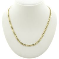 Gold gourmet link chain | 50 cm