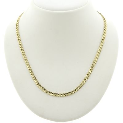 Image 1 of Gold gourmet link chain | 50 cm