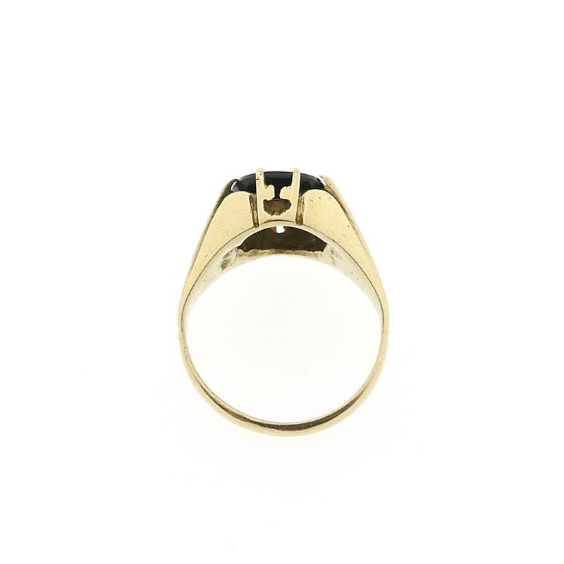 Image 5 of Gold pinky ring with onyx | Men