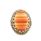 Image 2 of Vintage gold ring with carnelian bandagate