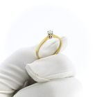 Image 10 of 18-karat gold solitaire ring with 0.15 ct. diamond