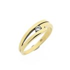 Image 1 of Gold subtle ring with zirconia