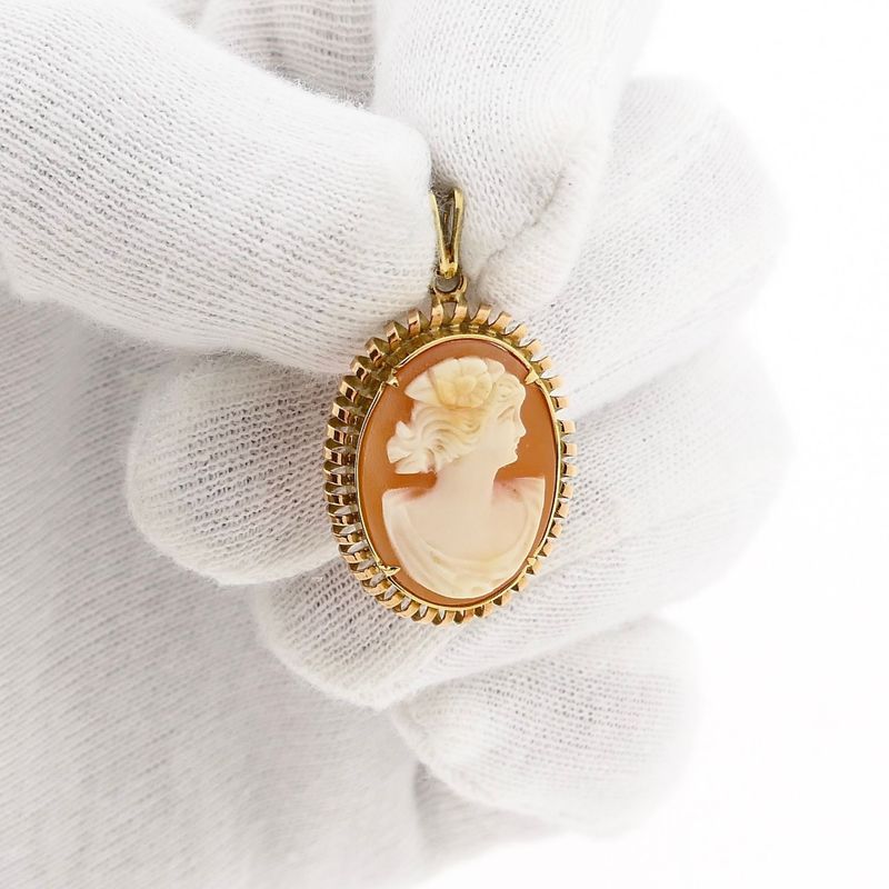 Image 11 of Gold Cameo Pendant