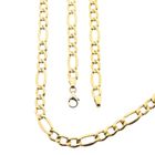 Image 1 of Two-tone gold Figaro link chain