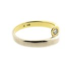 Image 5 of Two-tone gold Toi et moi ring with diamonds; 0.20 ct.