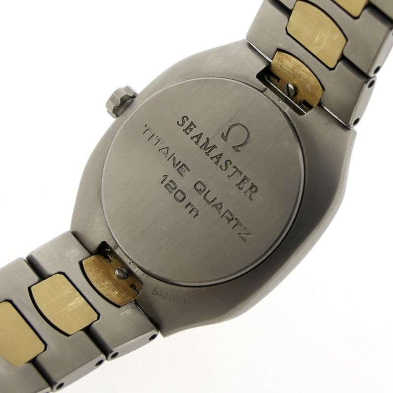 Image 13 of Omega Polaris 'Titane'; 18k. goud/stalen heren horloge