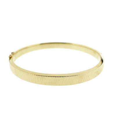 Gold slave bracelet with pattern; Size M Image 1 of Gold slave bracelet with pattern; Size M