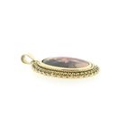 Image 2 of Gold pendant with Enamel D'Art portrait