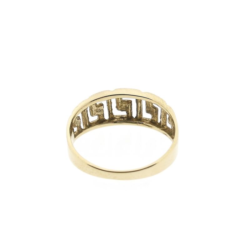 Image 6 of Vintage gold ring with meander pattern