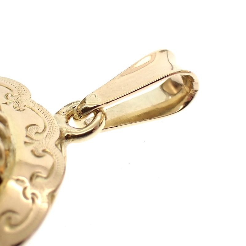 Image 6 of Vintage gold pendant with citrine