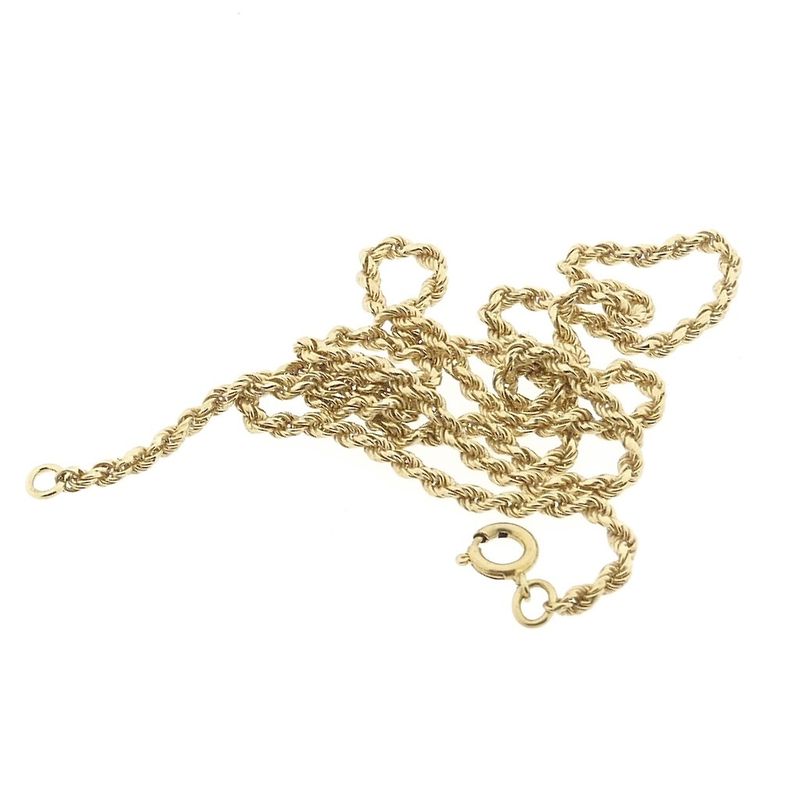 Image 7 of Gold twisted link chain