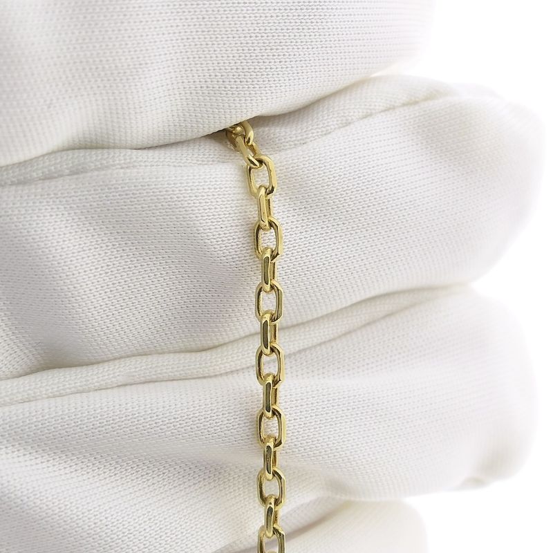 Image 4 of Gold anchor link chain | 52 cm