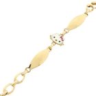 Afbeelding 9 van Gouden Hello Kitty kinderarmband met emaille | 14 cm 