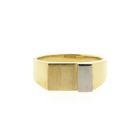 Image 3 of Two-tone gold men's signet ring