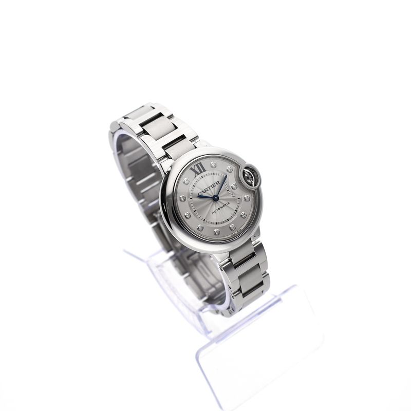 Image 3 of Cartier Ballon Bleu 33mm 3489 / W4BB0021; Automatic women's watch with diamonds