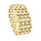 Image 2 of Gold wide Bismarck link bracelet
