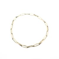 Gold closed for ever bracelet | 19 cm