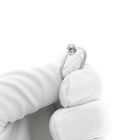 Image 12 of White gold solitaire ring with diamond | 0.05 ct.