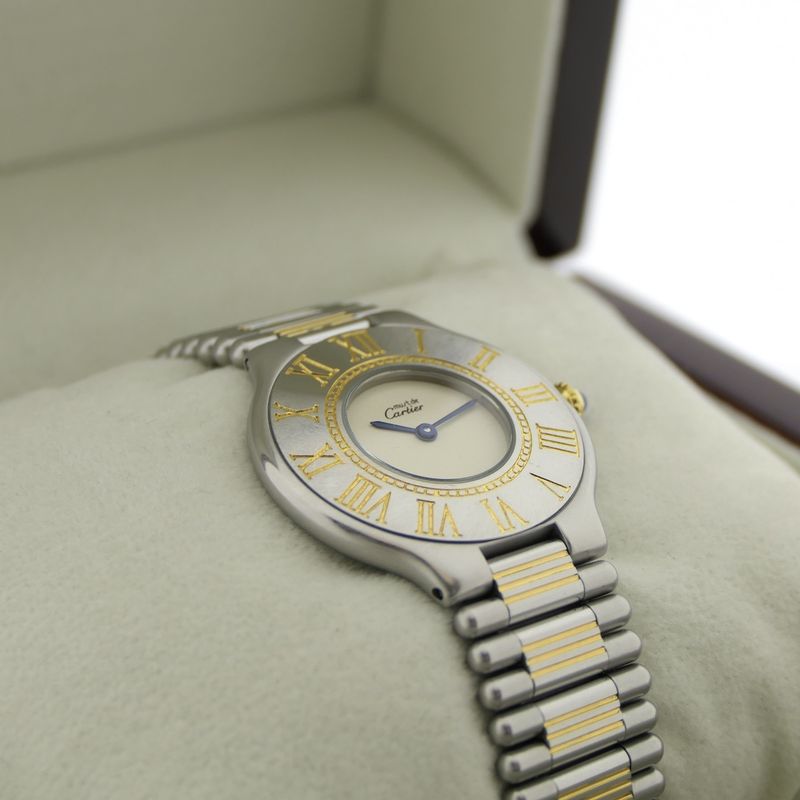 Image 17 of Cartier Must 21; Gold/steel women's watch