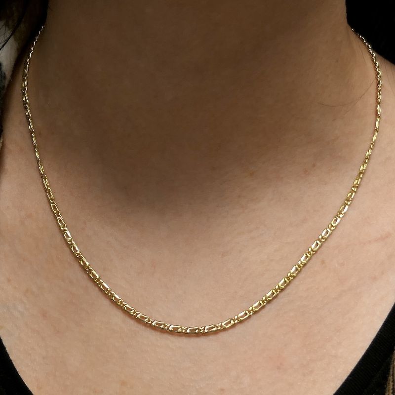 Image 8 of Gold navy link chain | 45 cm