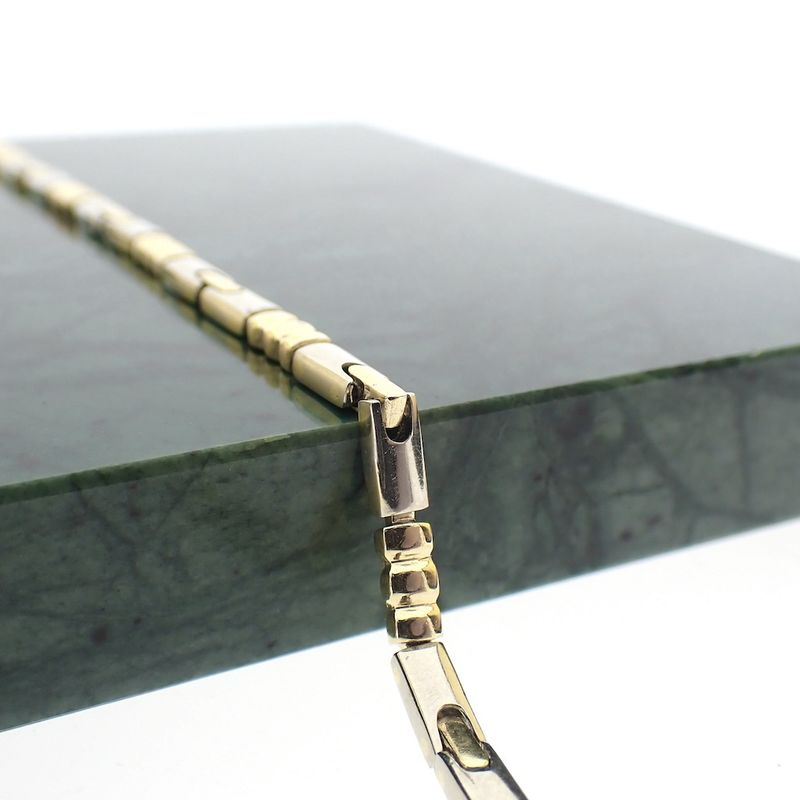 Image 8 of Two-tone gold fantasy link bracelet | 20 cm