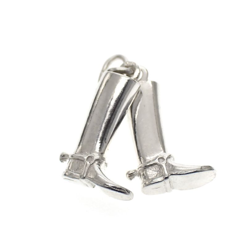 Image 1 of Silver charm; Cowboy boots