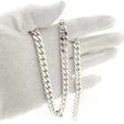 Image 8 of Silver robust gourmet link chain | 50 cm