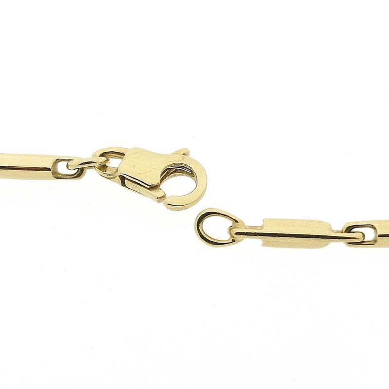 Image 5 of Gold square bar necklace