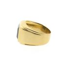 Image 8 of Gold men's signet ring with onyx; pinky ring