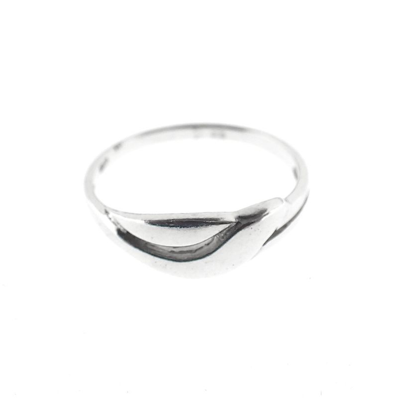 Image 7 of Silver women's ring with a domed design