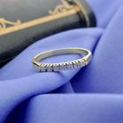 Image 6 of Gold ring with diamond; 0.21 ct.