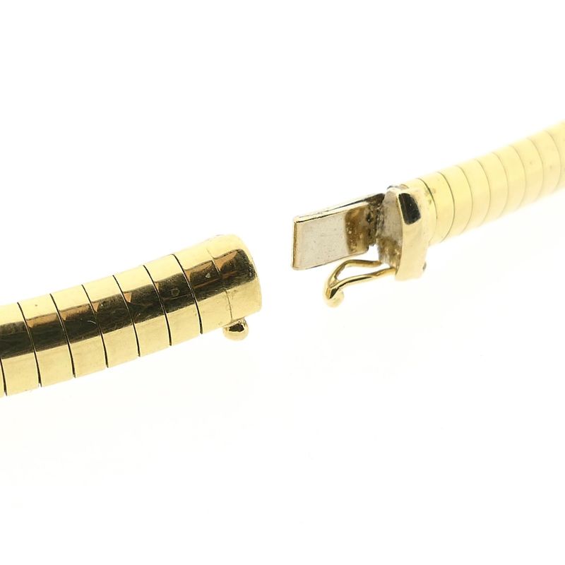 Afbeelding 5 van Gouden omega schakelcollier 