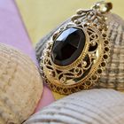 Image 9 of Vintage gold pendant with garnet