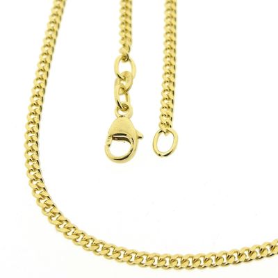 Gold gourmet link chain | 60.5 cm Image 1 of Gold gourmet link chain | 60.5 cm