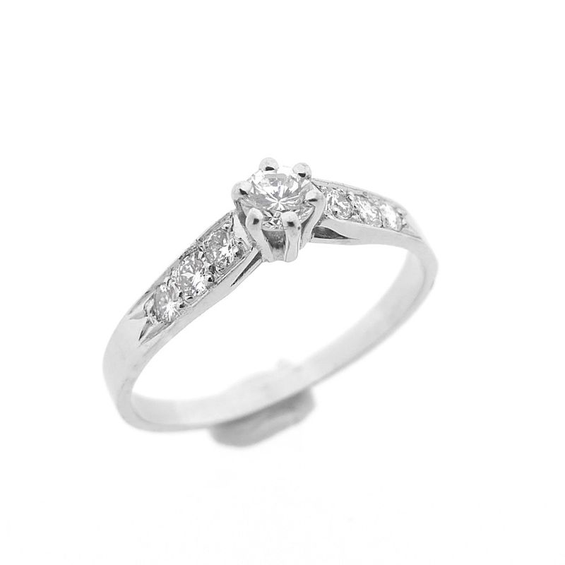 Image 1 of White gold ring with diamonds | 0.32 ct.