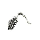 Image 5 of White gold entourage pendant with black diamond | 0.67 ct.