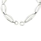 Image 6 of Silver link bracelet with fantasy pattern | 19.5 cm