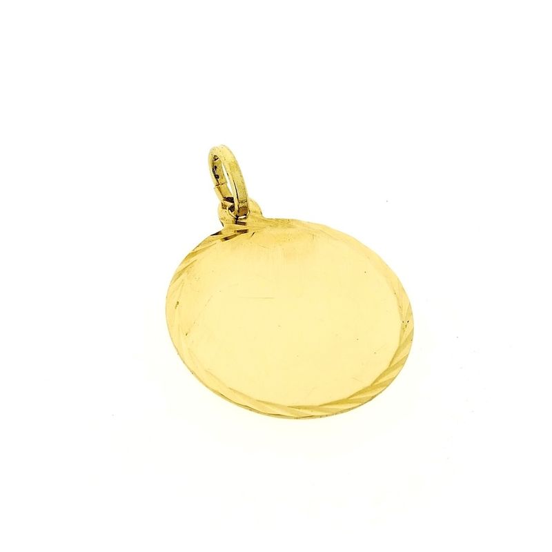 Image 3 of Round gold engraving plate (engraving costs included in the price)