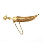 Image 1 of Gold brooch of an Arab dagger